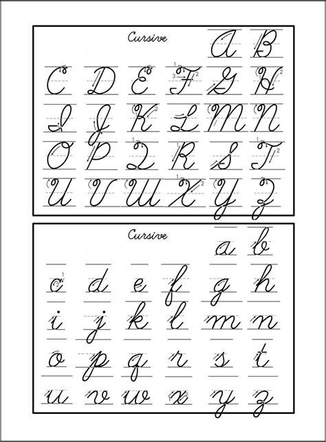 5 Printable Cursive Handwriting Worksheets For Beautiful Free Printable Cursive Alphabet Letters, Alphabet Cursive Printable, Free Printable Cursive Worksheets, Free Printable Cursive Alphabet, Cursive Alphabet Printable, Cursive Alphabet Chart, Cursive Letters Worksheet, Alphabet Chart Printable, Writing Alphabet