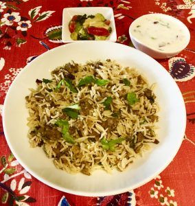 Kheema Pulao Recipe, Indian Yogurt Dip, Hyderabadi Cuisine, Dum Biryani, Pulao Recipe, One Pot Dishes, Weekend Meals, Global Cuisine, Gluten Free Rice