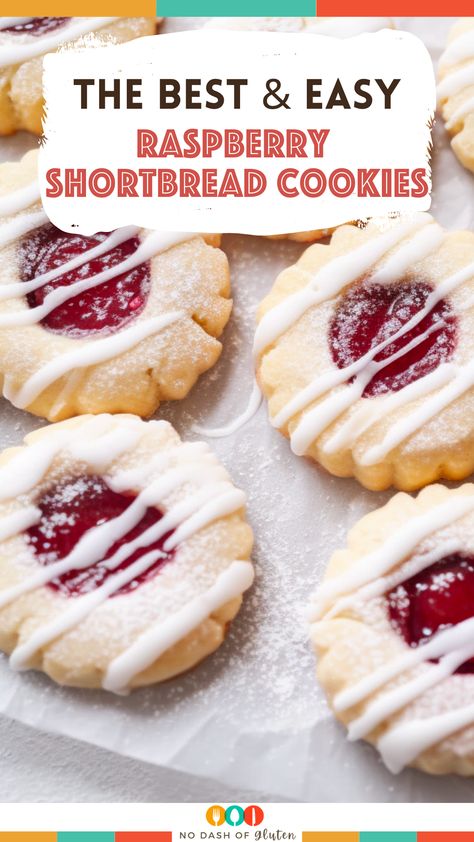 Savor the perfect blend of buttery shortbread and sweet raspberry jam with these Raspberry Shortbread Cookies! Easy to make and irresistibly delicious, they're ideal for gatherings or a sweet treat at home. Bake a batch today and watch them disappear in no time! Don’t forget to save this recipe and share it with your friends - they’re too good to keep to yourself! Recipes That Use Raspberry Jam, Brown Butter Raspberry Shortbread, Berry Shortbread Dreams, Raspberry Filled Shortbread Cookies, Raspberry Linzer Bars, Raspery Cookie, Raspberry Shortbread Cookies Recipes, Raspberry Jam Tarts, Butter Cookie With Jam