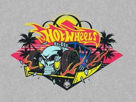 Hotwheels Tattoo Ideas, Hotwheels Illustration, Hot Wheels Design, Hot Wheels Painting, Hot Wheels Drawing, Hot Wheels Tattoo, Hot Wheels Wallpaper, Hot Wheels Art, Wheel Artwork