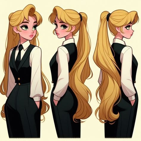 Disney Princess Oc, Princess Pose Reference, Disney Oc, Princess Oc, Disney Princess Hair, 2024 Hair Trends For Women, 2024 Hair Trends, الفن الرقمي, Hair Portrait