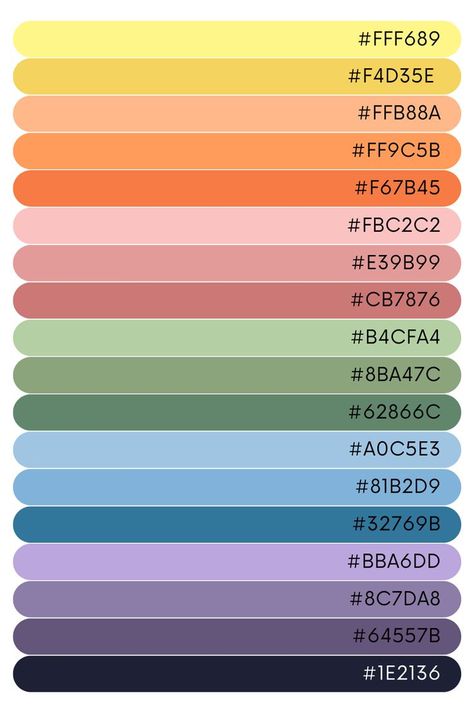 Color Coding Notes, Fun Color Palette, Google Agenda, Hex Color, Color Design Inspiration, Hex Color Palette, Calendar Organization, Color Schemes Colour Palettes, Hex Codes