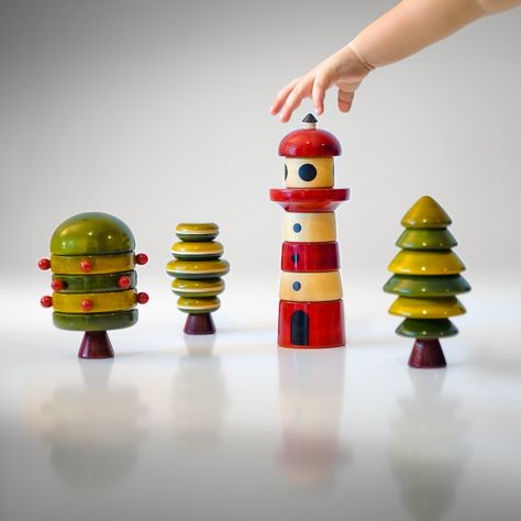 Handmade toys and decorations by Perspectry Scandinavian Toys, Sorting & Stacking Toys, Spatial Reasoning, Amazing Toys, Spatial Awareness, Handmade Wooden Toys, Creative Problem Solving, Eco Friendly Toys, Stacking Toys