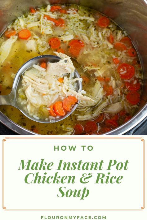 Healthy Chicken And Rice Soup, Easy Chicken And Rice Soup, Whole Chicken Soup, Instant Pot Whole Chicken, Instant Pot Chicken And Rice, Easy Healthy Chicken, Easy Chicken And Rice, Rice Soup Recipes, Chicken Rice Soup