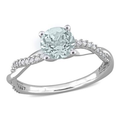 Kay Jewelers Engagement Rings, Crossover Engagement Ring, Crossover Diamond Ring, Pave Solitaire Engagement Ring, Ring Inspo, Blue Engagement Ring, Cute Engagement Rings, Crossover Ring, Aquamarine Engagement Ring