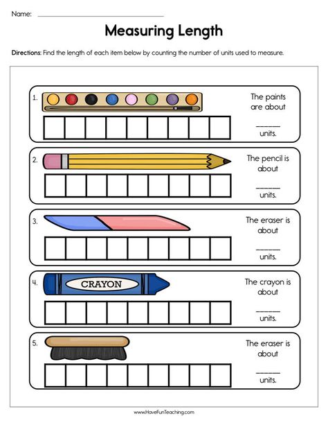 Measuring Length Worksheet Length Measurement Worksheets, Measuring Length Worksheet, Measuring Length Worksheet Grade 1, Measuring Length Activities Kindergarten, Measuring Worksheets 2nd Grade, Measurements Worksheet For Grade 2, Teaching Length, Measurements Worksheet, Length Activities