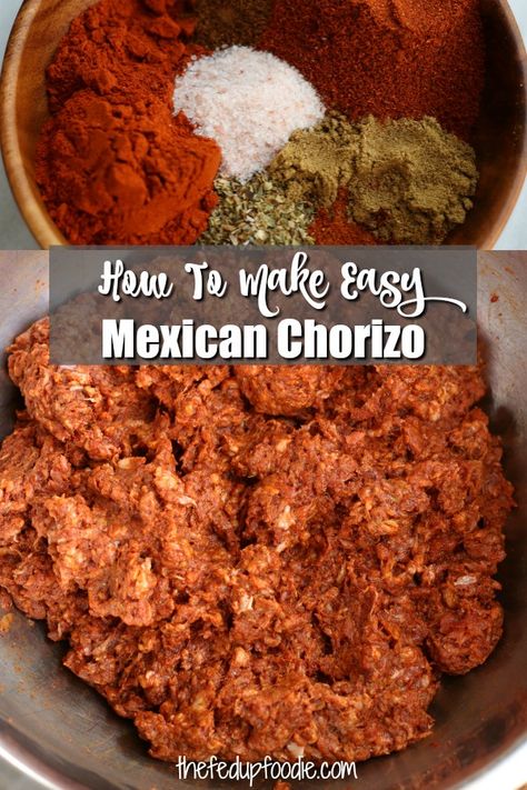 Mexican Sausage, Homemade Chorizo, Chorizo Recipe, Isabel Eats, Homemade Sausage Recipes, How To Cook Chorizo, Mexican Chorizo, Ground Pork Recipes, Chorizo Recipes