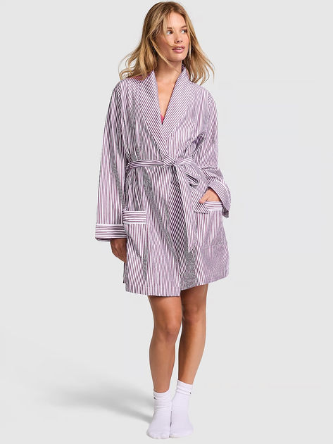 Take a mini getaway in this airy cotton robe. Like snuggling into crisp hotel sheets, unwind with never-ending, breezy comfort. Cotton Dressing Gown, Hotel Sheets, Belted Robe, Women's Robe, Girl With Sunglasses, Purple Rose, Dressing Gown, Swimwear Cover Ups, Swimwear Cover