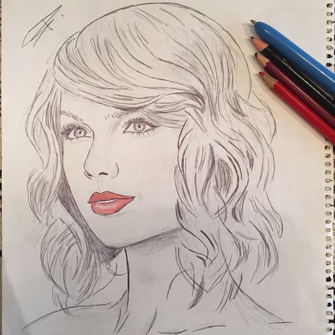 Pencil Sketches Easy, Taylor Swift Drawing, Portraiture Drawing, Pencil Drawings Easy, Easy Drawings Sketches, Doodle Art Designs, Art Drawings Sketches Creative, Sketches Easy, Hand Art Drawing