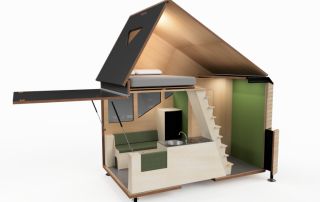 Two Story Tiny House, A Small House, Two Storey House, Sleeping Loft, Building Homes, Two Story Homes, Cabin Design, Truck Camper, Barndominium Ideas