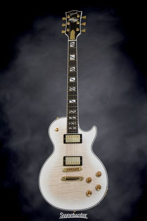 Gibson Les Paul Supreme - Alpine White Burst Gibson Les Paul White, White Les Paul, Gibson Custom Shop, Les Paul Custom, Alpine White, Gibson Guitars, Guitar Gear, Les Paul Standard, Bass Guitars