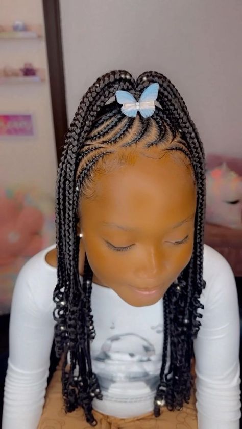 Makayla ✨. Love this look ! Simple yet PRETTY 😍 📚 Half up half down EXTENSIONS • • • • • • • • miramarhairstylist #miramarbraider ##miramarkidbraider #browardbraider #browardkidsbraids #browardbraids #browardhairbraider #miamihairstylist #miamikidbraider #miamibraids #miamikidhairbraider #pompanokidsbraider #pompanobraider #kidfriendlystyles #kidfriendlybraids | preciiouskids | Ashanti · Happy Half Up Half Down Braided Hairstyles Kid, Half Up Down Braided Hairstyles Kids, Kids Half Up Half Down Braids, Simple Cornrows For Kids, Braided Up Ponytail For Kids, Half Up Half Down Braids Kids, Black Kids Hairstyles Braids Children, Kali Hairstyles, Half Up Half Down Kids Braids