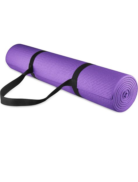 68" long 24" wide ensures comfort for people of all shapes and sizes. With high density foam material, the 1/2'' thick premium mat comfortably cushions spine, hips, knees and elbows on hard floors. Easy strapping and light weight feature are added to this mat for easy transport and storage. Large Yoga Mat, Exercise Activities, Yoga Mats Best, Fat Burning Supplements, Exercise Mat, Exercise Yoga, Yoga Block, Yoga At Home, Online Yoga