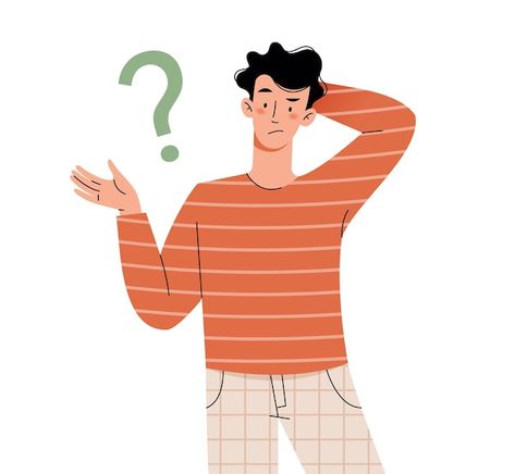 Any Questions Presentation Funny, Thinking Pose, Flat Character, Question Marks, Best Free Lightroom Presets, Fiesta Tropical, Vector Character Design, Funny Caricatures, Art Friend