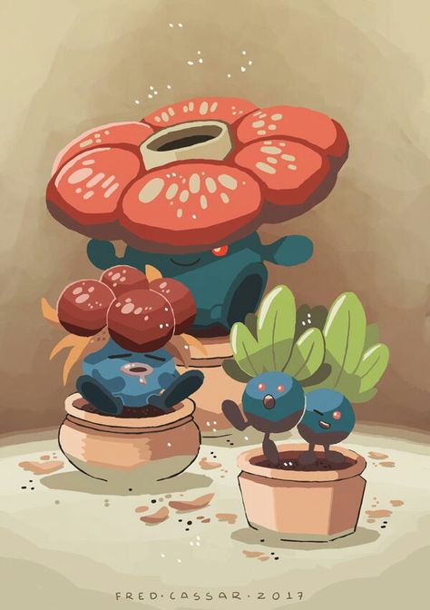 Oddish, Gloom and Vileplume Plant Pokemon, Pokemon Tumblr, Lucario Pokemon, Arte Do Kawaii, Gameboy Color, Pokemon Images, Pokémon Master, Pokemon Drawings, All Pokemon