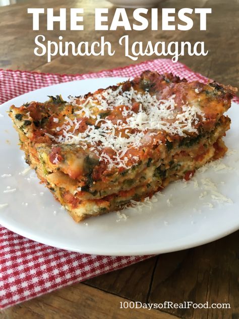 The Easiest Spinach Lasagna Easy Spinach Lasagna, Spinach Lasagna Recipe, Cheese Lasagna Recipe, Vegetarian Lasagna Recipe, Instant Family, Easy Lasagna Recipe, Cheese Lasagna, Vegetarian Lasagna, Spinach Lasagna