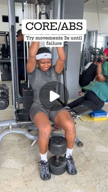 Ijaw Barbie on Instagram: "I train Abs/core like every other muscle group in my body. With weights and desired intensity📌  Add this movements to your next abs/core training, it’s a full Ab burner and core strengthening movements.   DM FOR PERSONALIZED FITNESS PLAN AND COACHING  #absworkout #abstraining #ijawbarbie #fitnessmotivation #gymgirl #gym #gymrat #gymlife #bayelsa #gymmotivation #fitnessaddict #fitnesscoach #gymcoach" Abs Workout Routines Women Gym, Abs Exercises Gym, Intense Core Workout, Cable Abs Workout Gym, Core Gym Workout For Women, Gym Ab Workout Women, Abs With Weights, Ab Gym Workout Women, Ab Workouts At The Gym