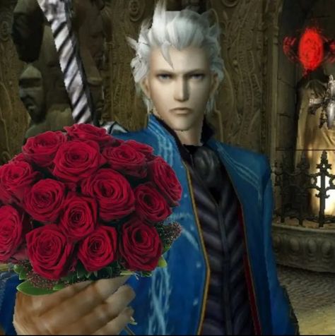 flowergil John Mactavish, Vergil Sparda, Devil May Cry 4, Vergil Dmc, Dante Devil May Cry, Dmc 5, Man Crush Monday, Memes Xd, I Love My Wife