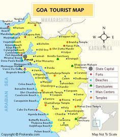 Goa Map, Goa Tourism, Tourist Map, Wildlife Sanctuary, Mandala Design Art, Tourist Places, Tourist Destinations, Goa, Mandala Design