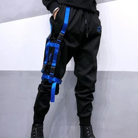 Pants – Page 3 – Slick Lane Ripped Sweatpants, Cyberpunk Mode, Cyberpunk Clothes, Slim Fit Joggers, Streetwear Mode, Cyberpunk Fashion, Top Streetwear, Mens Fashion Summer, Type Of Pants