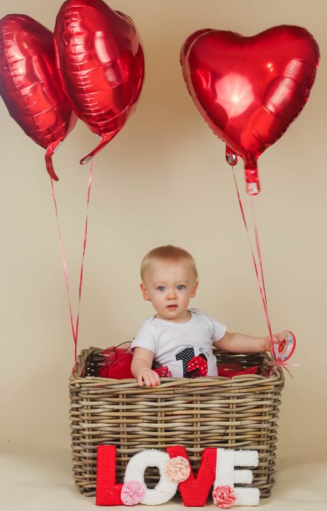 Valentines Baby Photoshoot, Valentines Baby Photos, Baby Holiday Photos, Valentine Mini Session, Baby Milestones Pictures, Valentine Photo Shoot, Monthly Baby Pictures, Valentine Picture, Monthly Baby Photos