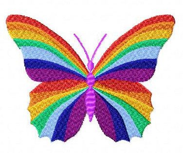 4-Hobby.com - Machine Embroidery Designs :: Butterflies :: Rainbow ... Butterfly Drawing Embroidery, Butterfly Embroidery Designs, Butterfly Rainbow, Embroidery Butterfly, Butterfly Stitches, Rainbow Embroidery, Rainbow Butterflies, Birds Embroidery Designs, Embroidery Design Sets