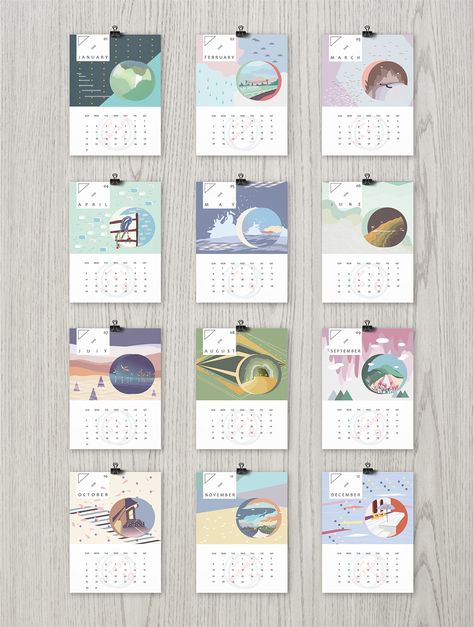 Calendar Concept, Calendar Design Layout, Calendar Design Inspiration, Modern Calendar, Calendar Design Template, Creative Calendar, 달력 디자인, Calendar Layout, Hanging Calendar