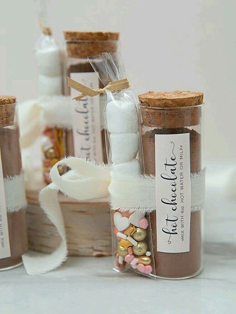 Hot Chocolate Wedding, Hot Chocolate Wedding Favors, Hot Chocolate Favors, Diy Hot Chocolate, Fancy Sprinkles, Chocolate Labels, Hot Chocolate Gift, Hot Chocolate Gifts, Chocolate Wedding Favors