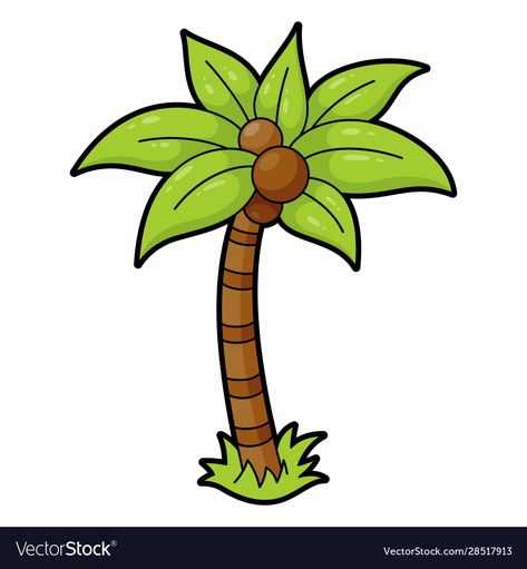 Cartoon Palm Tree, Palm Tree Icon, Paper Quilling Jewelry, Tree Icon, Quilling Jewelry, Black Silhouette, Pirate Party, Flat Style, Paper Quilling