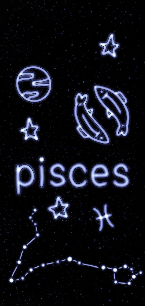 Pisces inspired wallpaper. Space and glowing theme. Drawn by me :) The Fish Lock Screen Wallpaper Pisces, Zodiac Signs Wallpaper Pisces, Pieces Zodiac Wallpaper Aesthetic, Zodiac Sign Wallpaper Iphone, Wallpaper Backgrounds Zodiac, Pices Aesthetic Wallpaper, Pices Aesthetic Pics, Pieces Zodiac Wallpaper, Pisces Aesthetic Wallpaper Iphone