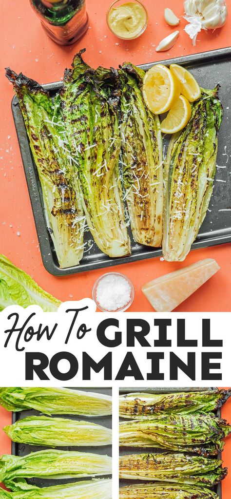 Grilled Romaine Salad Recipes, Romaine Lettuce Recipe, Grilled Romaine Lettuce, Grilled Romaine Salad, Lettuce Salad Recipes, Lettuce Recipes, Grilled Salad, Grilled Romaine, Romaine Salad