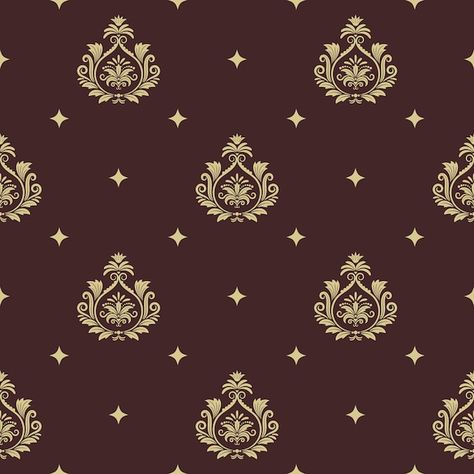 Vintage pattern seamless baroque style w... | Free Vector #Freepik #freevector #damask-pattern #victorian-pattern #baroque-pattern #victorian-background Flowers Magnolia, Royal Background, Arabesque Design, Shutter Stock, Victorian Pattern, Mandala Background, Arabesque Pattern, Textile Prints Design, Baroque Pattern