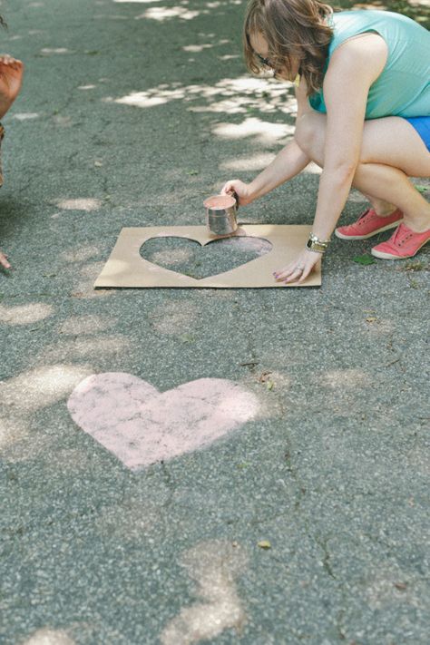 These flour hearts made with food coloring and a stencil. | 21 Incredibly Gorgeous Wedding DIYs That You Can Actually Do How To Make Flour, Practical Wedding, Bachelorette Party Games, Wedding Reception Decorations, Here Comes The Bride, Food Coloring, Reception Decorations, Backyard Wedding, Wedding Bells