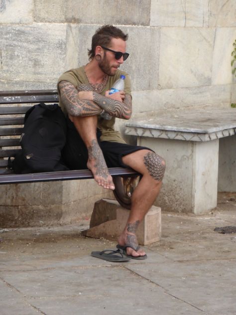 Toe Tattoos, Tattoos Men, Twinkle Toes, Beard Tattoo, Foot Tattoo, Foot Tattoos, Man Crush, Bearded Men, Tattoos For Guys