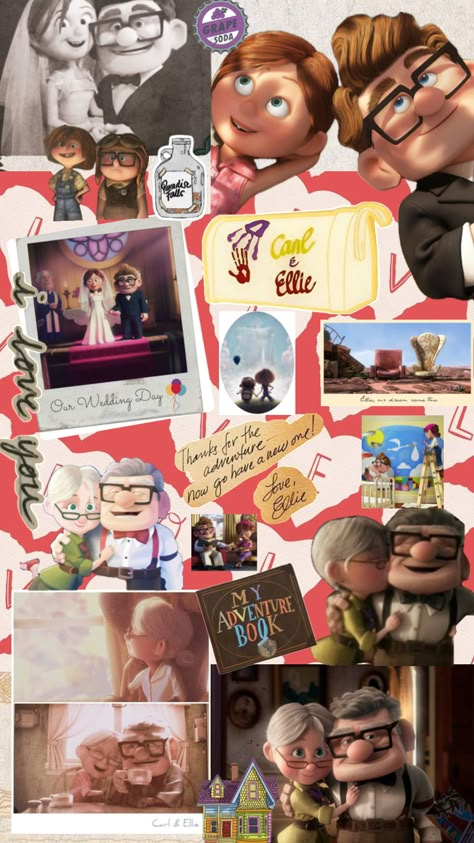 carl & Ellie Up Carl And Ellie Wallpaper, Carl And Ellie Wallpaper, Up Carl Y Ellie, Bg Wallpaper, Disney Movie Up, Up Carl And Ellie, Disney Play, Carl And Ellie, Up Pixar