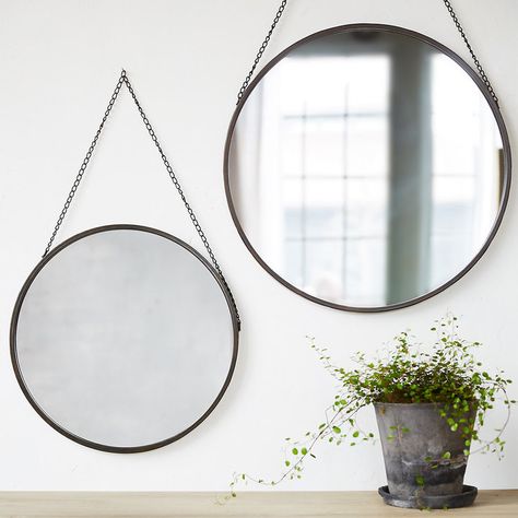 Hanging Circle Mirror Round Hanging Mirror, Picture Mirror, Casa Cook, Circle Mirror, Mirror Hanging, Circular Mirror, Southern Home, Hanging Mirror, Mirror Designs