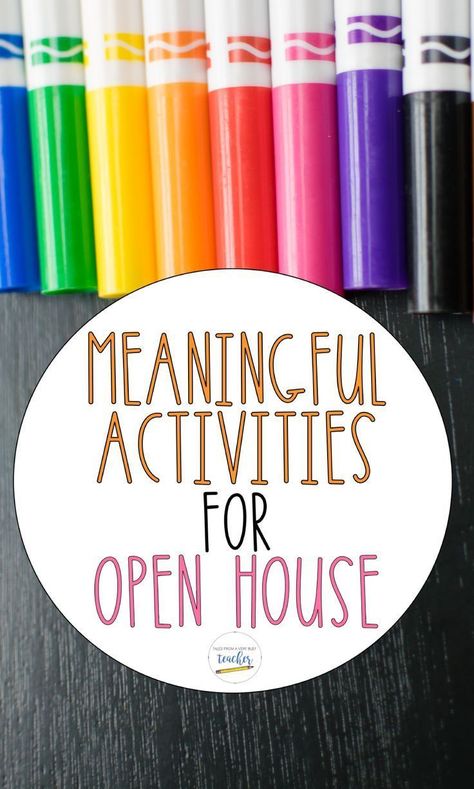 Wondering how to make Open House meaningful for your students' learning? Read about some tips and grab some freebies to ensure your students' Open House projects actually have purpose! Open House Projects, Open House Activities, Meaningful Activities, School Open House, Back To School Night, Meet The Teacher, Beginning Of The School Year, Busy Teacher, Primary Classroom