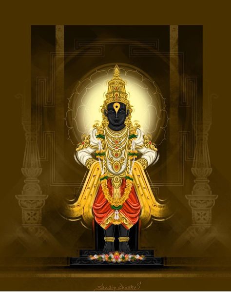 Vithal Rukmini, Vitthal Painting, Vitthal Rukmini, Panduranga Vittala, Vithu Mauli, Sri Hari, God Venkateswara Images Hd Wallpaper, Album Artwork Cover Art, Wallpaper Images Hd