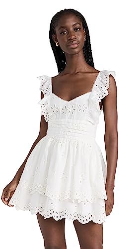 White Eyelet Dress, White Sleeveless Dress, Lemon Dress, Grad Dresses, For Love & Lemons, Eyelet Dress, Love And Lemons, Sleeveless Mini Dress, Mini Dress With Sleeves