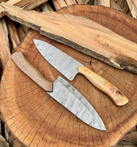 New! Custom Handmade Damascus Kitchen Knives For Chefs with Pure Leather Cover was just added to eBay. Check it out! #eBay #eBaySeller Custom Kitchen Knives, Damascus Kitchen Knives, Damascus Chef Knives, Knife Set Kitchen, Steak Knives, Saw Blade, Custom Kitchen, Chef Knife, Knife Sets