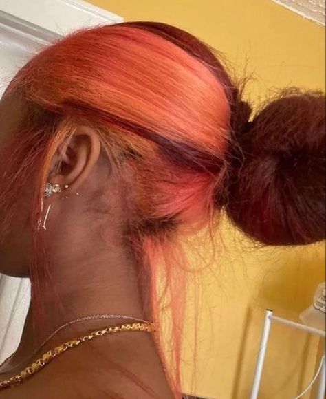 Bun Hair, Red Hair, Blonde, Dye, Mirror, Red, Hair, Pink, Gold