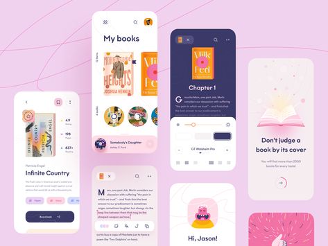 Book Store App 📙📖 Diary App, App Development Design, Font App, Library App, Booking App, App Layout, Little Library, Reading Apps, Ui Design Inspiration