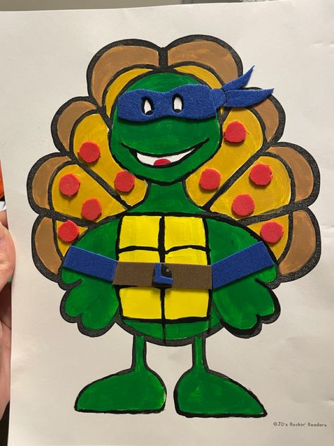 Tom The Turkey Disguise Ideas Ninja Turtle, Hiding The Turkey Project, Ninja Turtle Disguise A Turkey, How To Disguise A Turkey For School, Ninja Turkey In Disguise, School Turkey Project Disguise, Disguise A Turkey Boy, Disguise A Turkey Ninja Turtle, Turkey Trouble Disguise Ideas