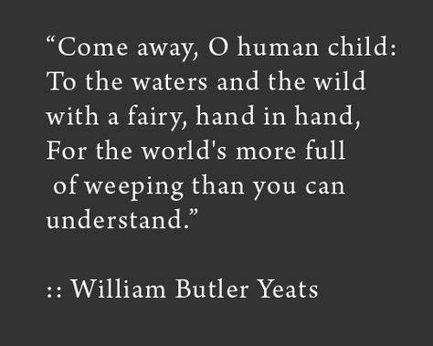 William Butler Yeats, Literary Quotes, Poem Quotes, Wild Things, Wonderful Words, A Quote, Poetry Quotes, Pretty Words, Great Quotes