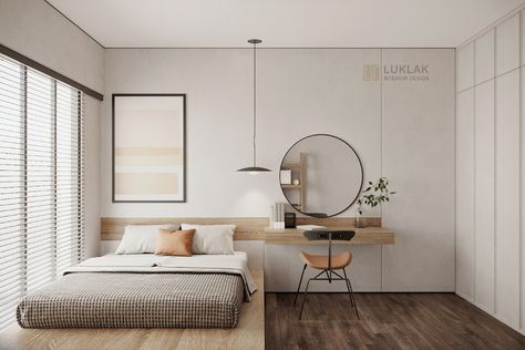 Bespoke Bedroom, Bedroom Inspirations Minimalist, Asian Artwork, Plan Layout, Bedroom Minimalist, Bed Platform, Japandi Interior, Small Room Design, Asian Decor