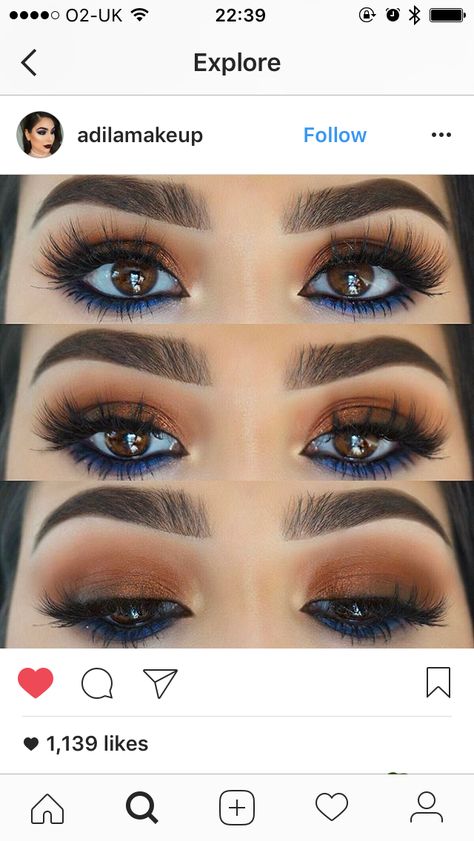 Eye Looks For Navy Blue Dress, Make Up Matching Blue Dress, Makeup For A Navy Dress, Makeup Look With Navy Blue Dress, Makeup Ideas Navy Blue, Navy Blue Dress Eye Makeup, Makeup Ideas For Navy Dress, Navy Blue Prom Dress Makeup Look, Navy Blue Makeup Ideas