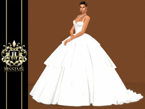 MSSIMS: Bride wedding Tulle Gown Sims 4 Wedding Dress, Goth Wedding Dresses, Wedding Tulle, Big Wedding Dresses, Casual Attire For Women, Fall Fashion Skirts, Big Dresses, Wedding Dress Outfit, Sims 4 Gameplay