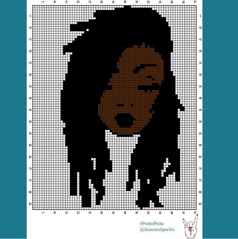 Pin on Cross Stitch Ideas Cross Stitch Ideas, Rasta Girl, Art Au Crochet, Crochet Classes, Graph Crochet, Cross Stitch Fonts, Crochet Stitches Diagram, Bead Weaving Tutorials, Pixel Crochet