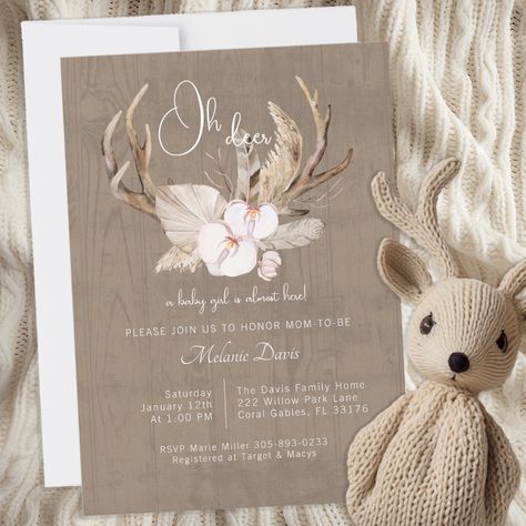 Onedeerful Deer Birthday Girl, Deer Themed Baby Shower Girl, Deer Baby Shower Girl, Baby Girl Deer Nursery, Hunting Baby Shower Theme, Deer Theme, Deer Baby Shower Invitations, Deer Themed Nursery Dbc Baby Bedding Co., Hunting Baby