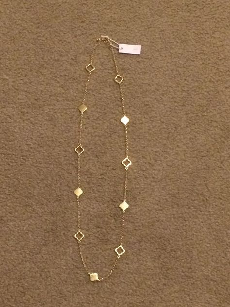 Simple and cute! Bancroft Kaitland Spade Charm Long Gold Necklace - February 2015 Stitch Fix | The Adventures of Bug Neck Mess, Shape Ideas, Long Gold Necklace, Rajputi Jewellery, Everyday Jewellery, Baby Bangles, Gold Chain Design, White Saree, Gold Pendant Jewelry